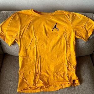 Yellow Jordan Embroidered Logo T-Shirt